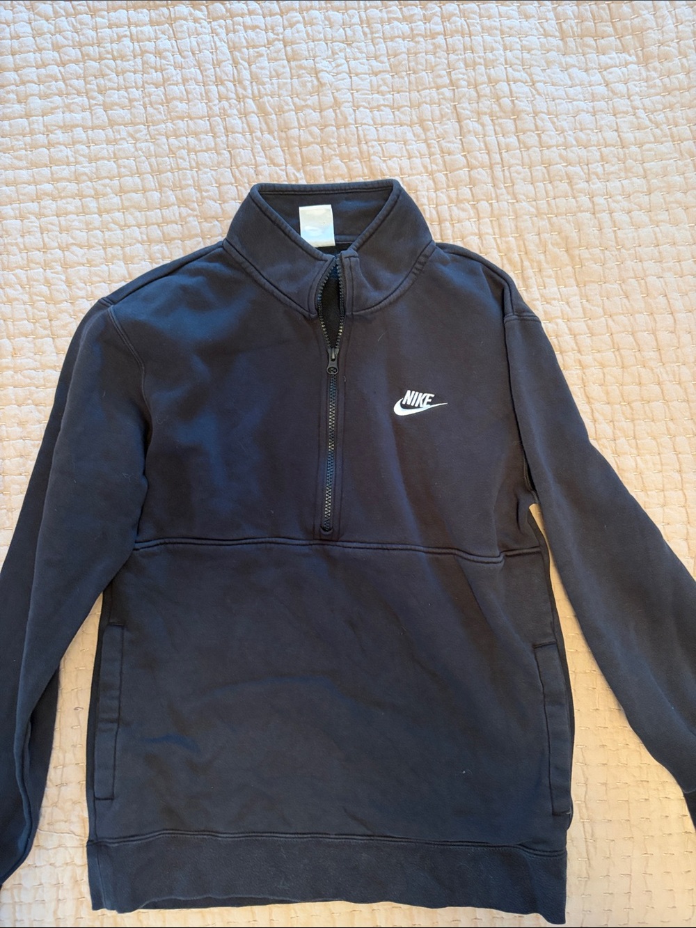 Nike Black 1/4 Zip Pullover Sweatshirt